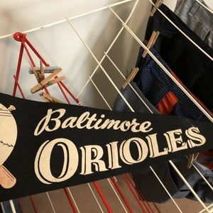 Vintage Baltimore Orioles pennant